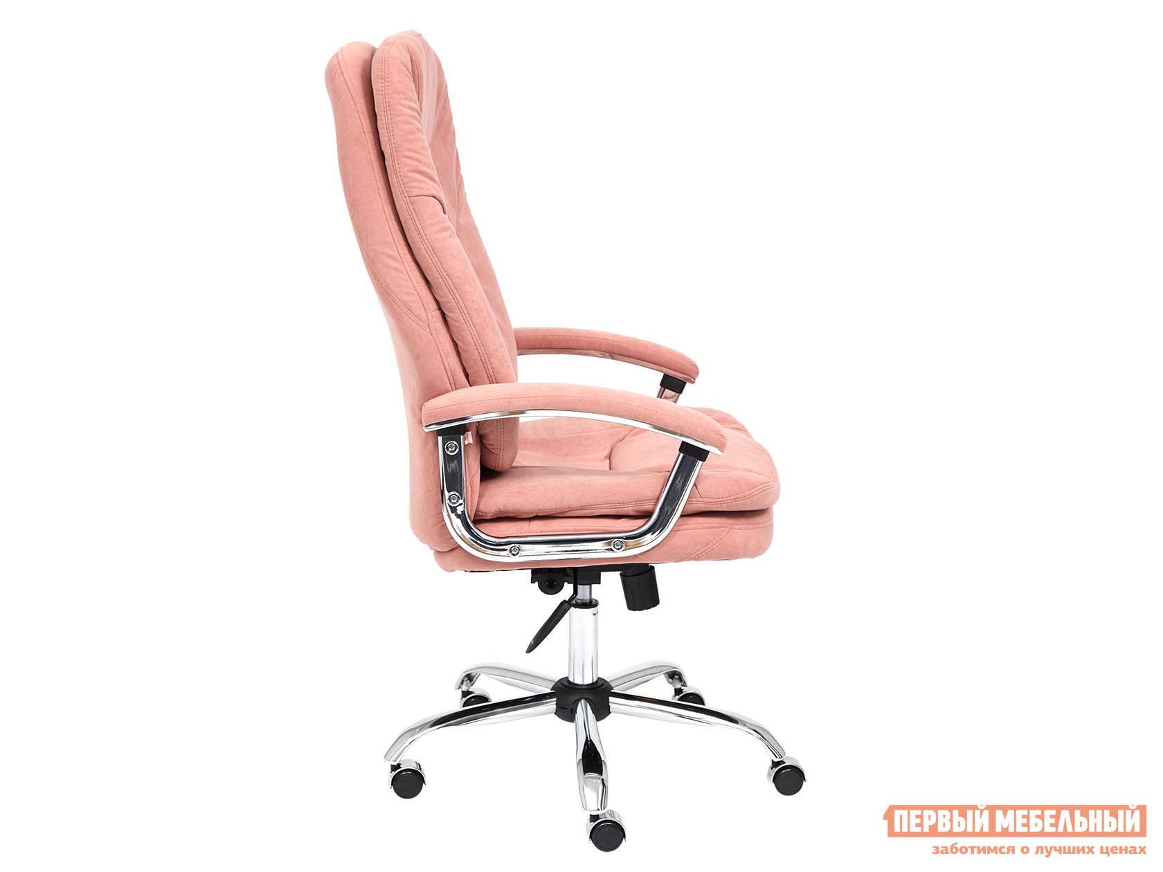 Кресло руководителя  SOFTY LUX Розовый, флок от Первый Мебельный