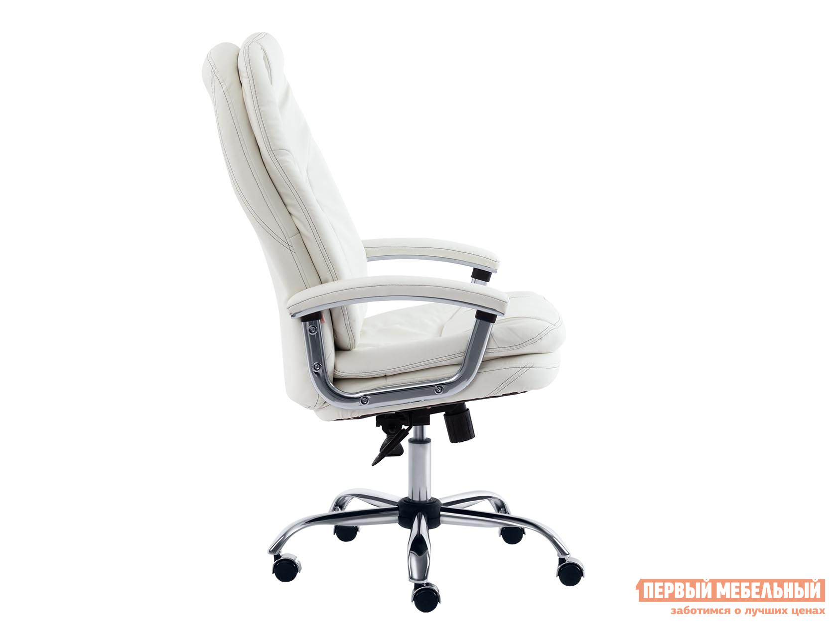 Кресло руководителя  SOFTY LUX Белый, искусственная кожа от Первый Мебельный