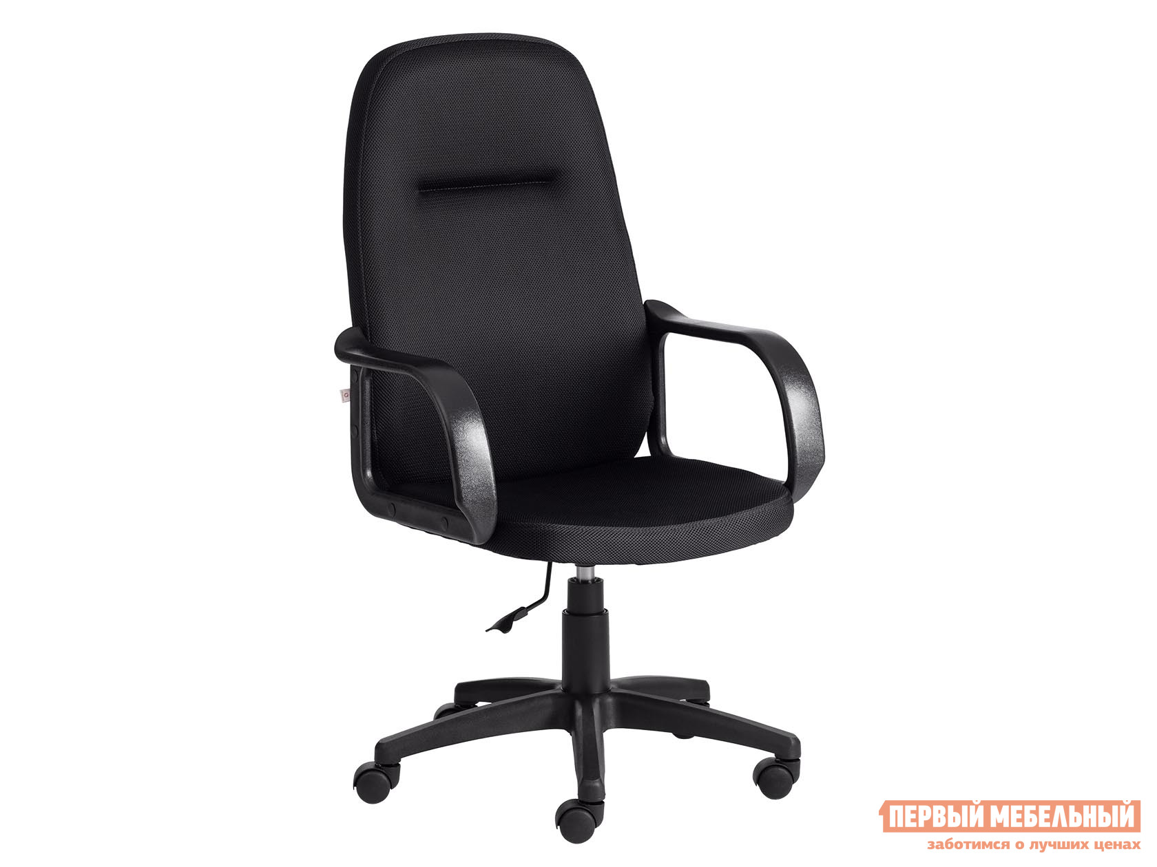 Кресло руководителя  Leader Черный TW-11, ткань Tetchair 149793