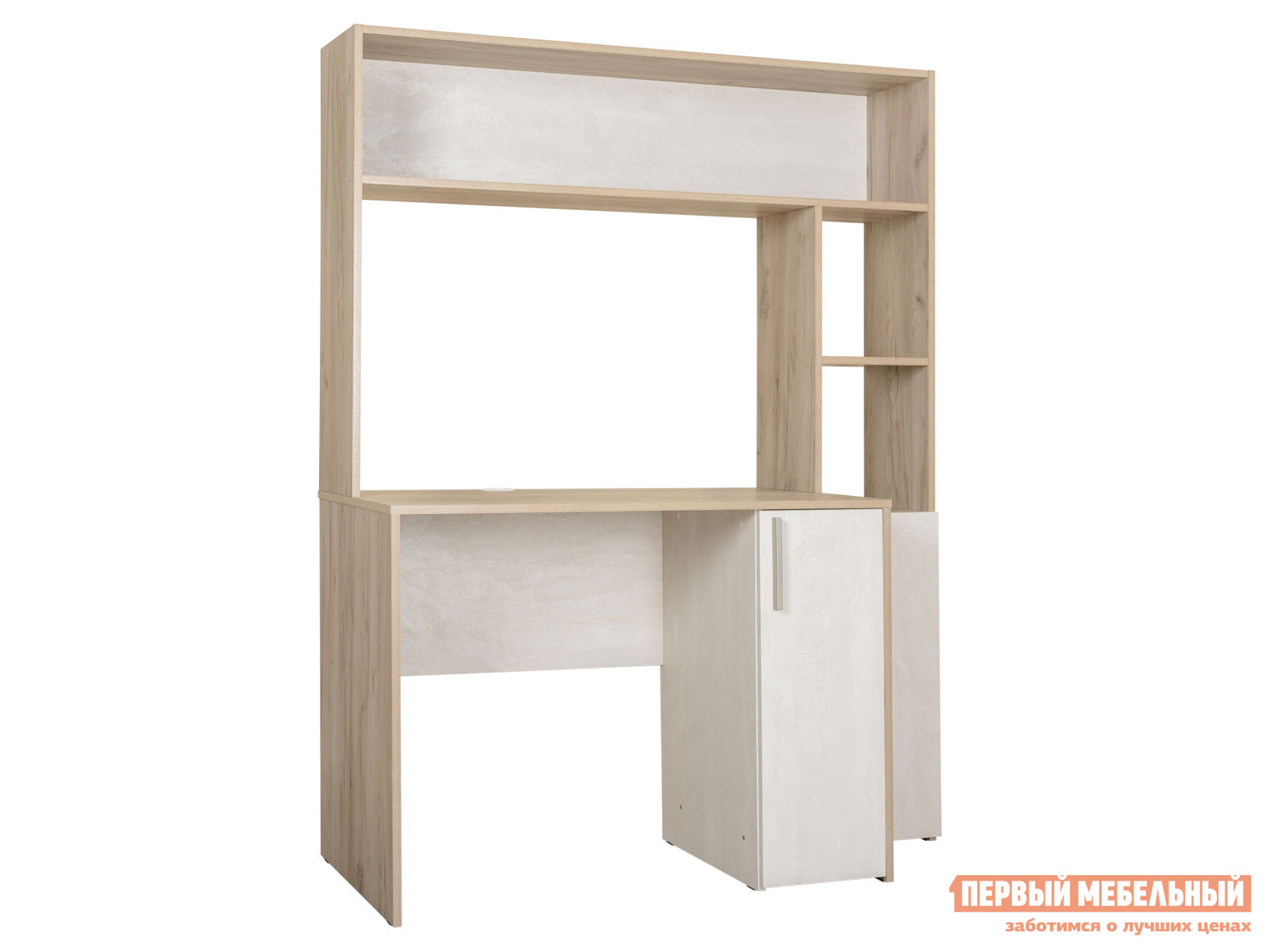 

Компьютерный стол Комфорт 12.74 Дуб серый / Шелковый камень, Бежевый, Комфорт 12.74 Дуб серый / Шелковый камень