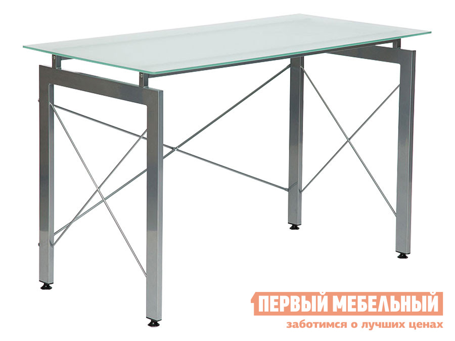 Письменный стол  WRX-10 Серый, металл / Стекло матовое