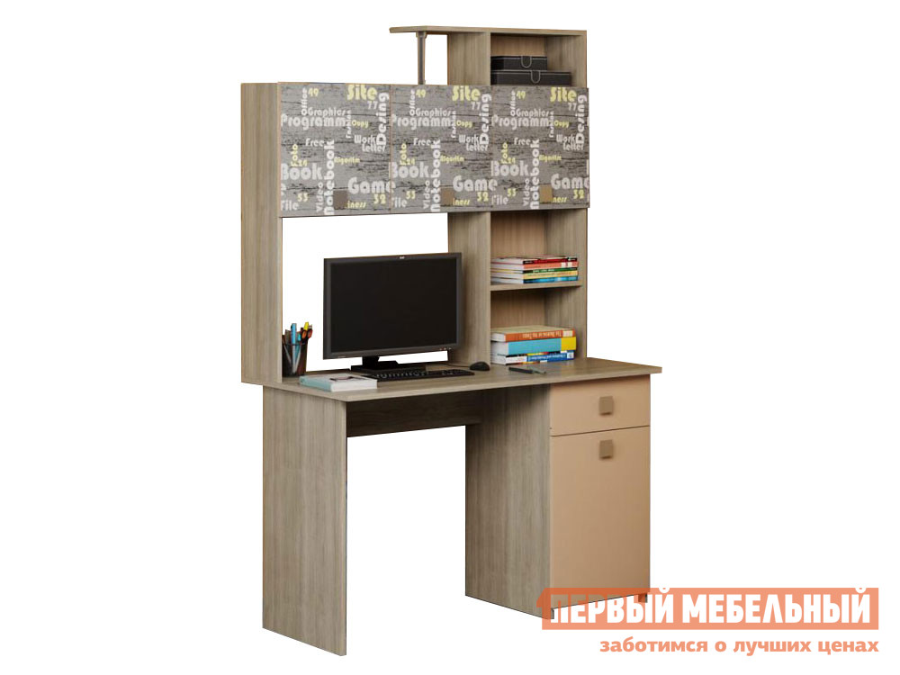 

Детский компьютерный стол Паскаль СТ 102 Ясень Шимо светлый / Бежевый / Фотопечать Грей, Светлое дерево, Паскаль СТ 102 Ясень Шимо светлый / Бежевый / Фотопечать Грей