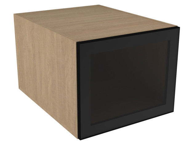 Антресольный шкаф со стеклом Женева