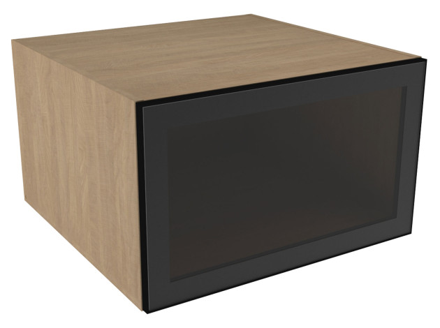 Антресольный шкаф со стеклом Женева