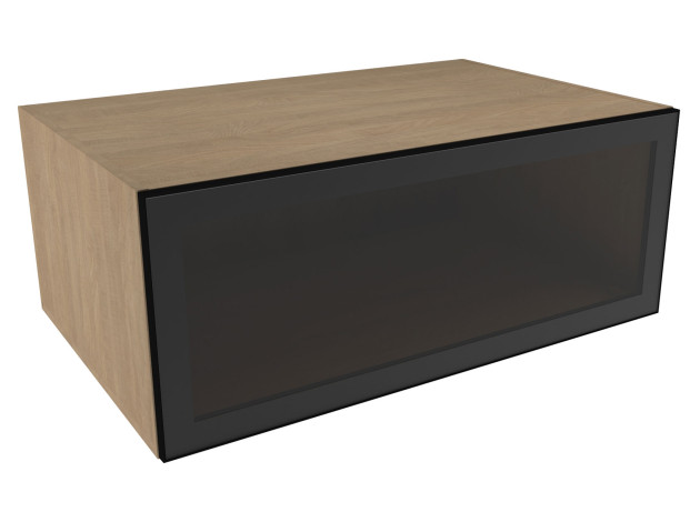 Антресольный шкаф со стеклом Женева