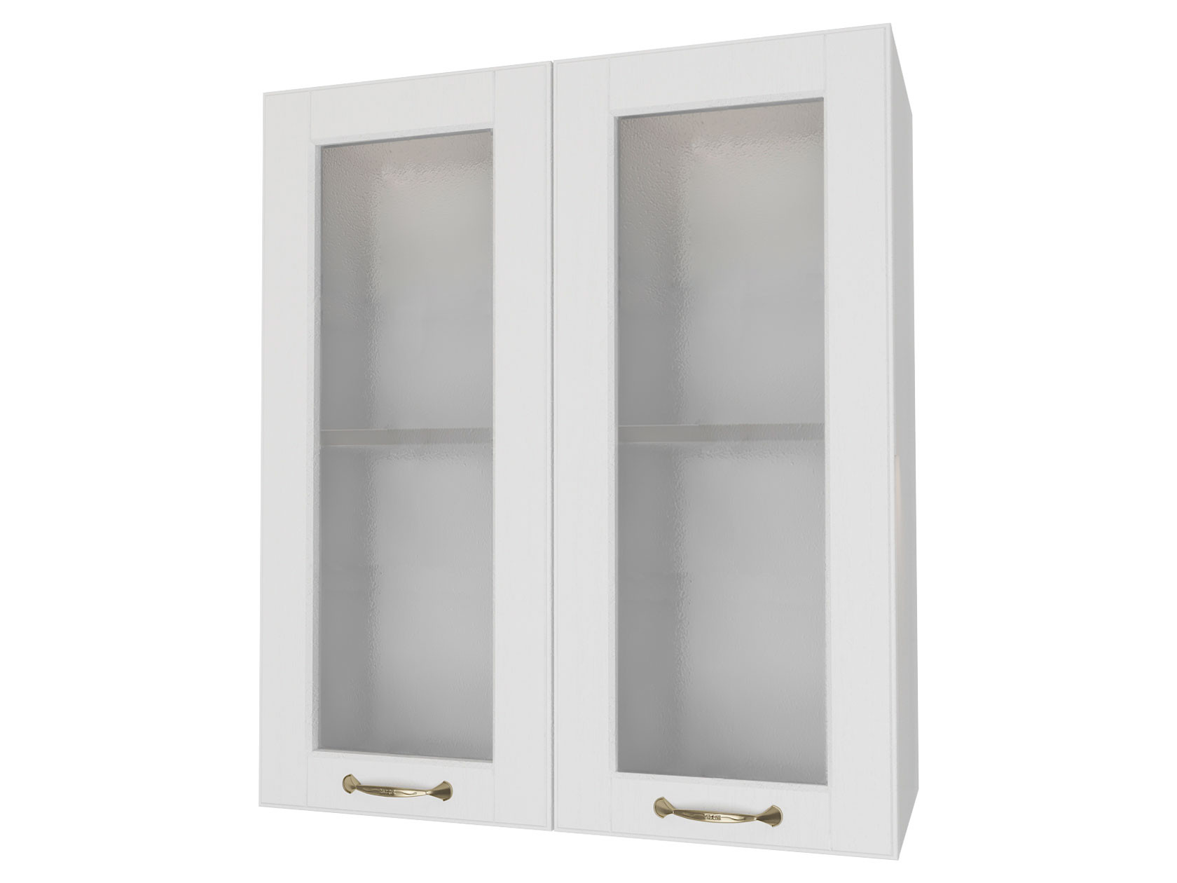 Кухонный модуль  Шкаф 2 двери со стеклом 60 см Палермо Бианко