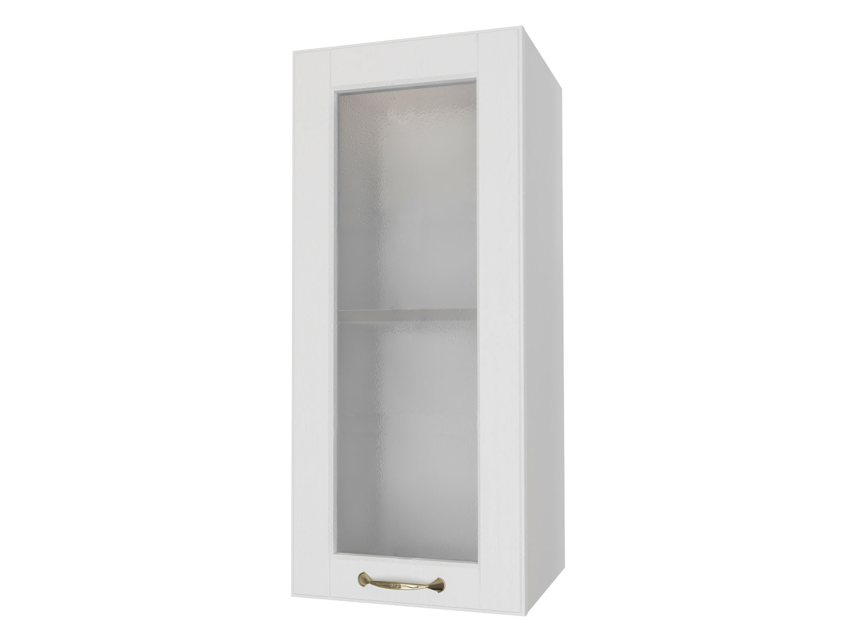 Кухонный модуль  Шкаф 1 дверь со стеклом 30 см Палермо Бианко от Первый Мебельный