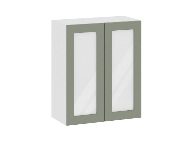 Навесной шкаф со стеклом Аурелио