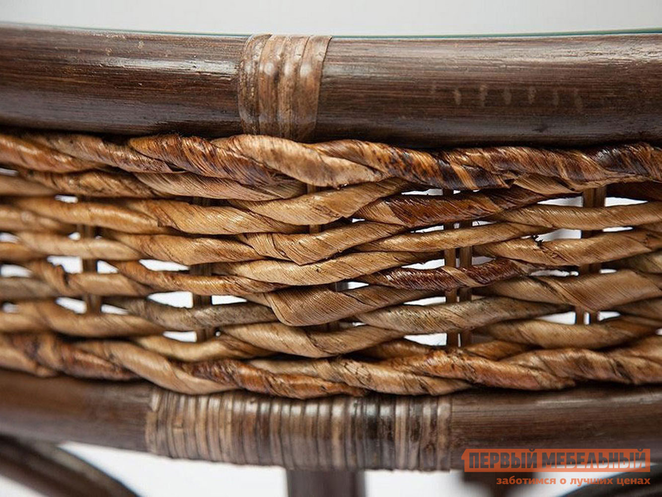 Комплект плетеной мебели  Мандалино 2 Грецкий орех / Банановые листья от Первый Мебельный
