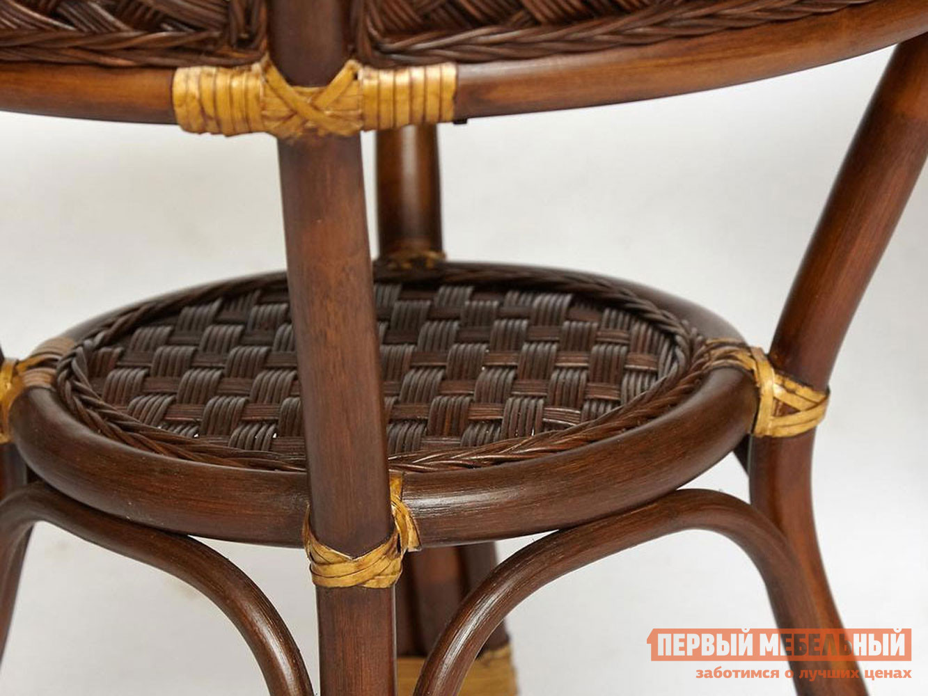 Комплект плетеной мебели  Андреа Античный орех, ротанг / Кремовый, ткань от Первый Мебельный