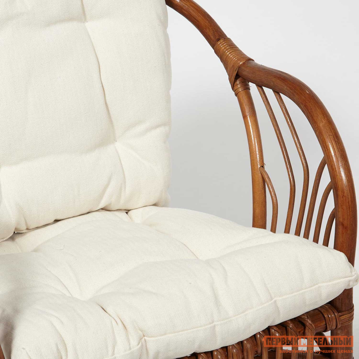 Комплект плетеной мебели  Нью Богота Коричневый кокос, ротанг / Бежевый, ткань от Первый Мебельный