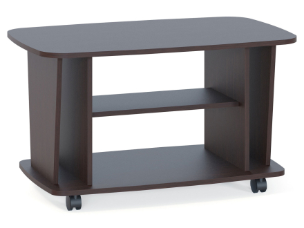 Узкий журнальный столик на колесах