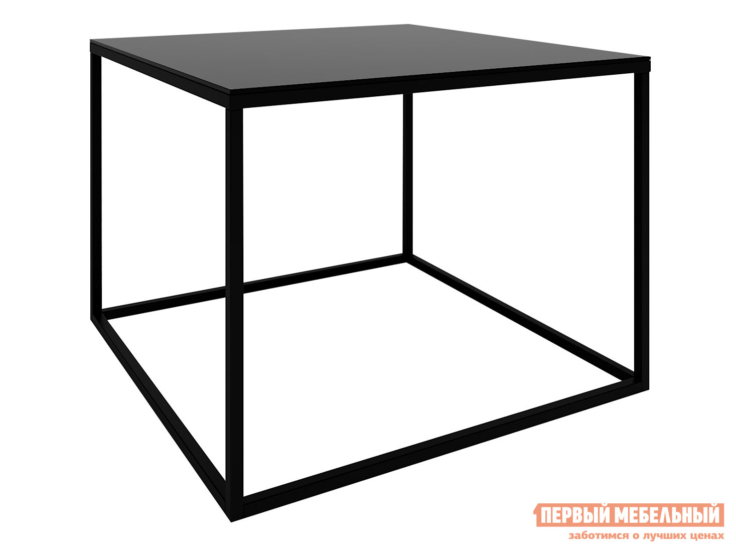Журнальный столик  Бета Черный, стекло / Черный, металл