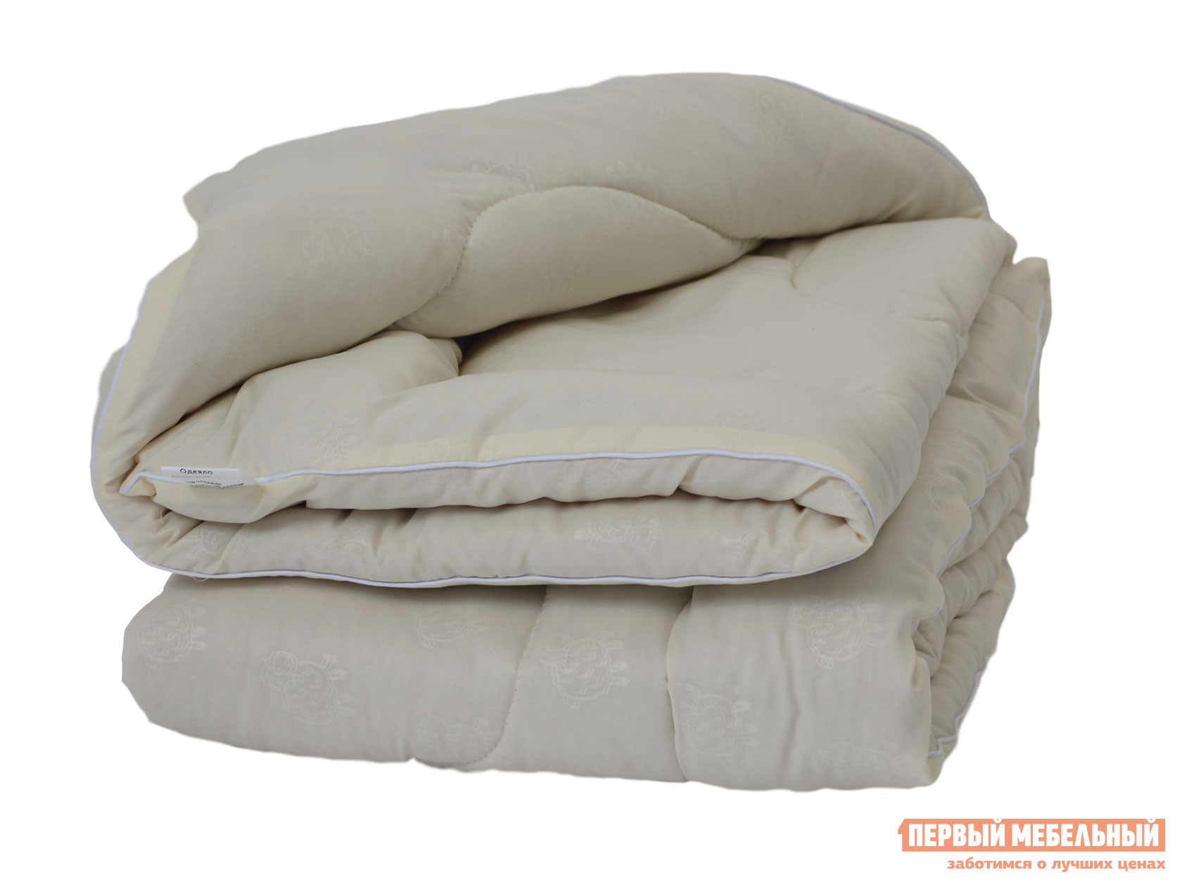 Одеяло  Овечья шерсть всесезонное Белый, 2000 х 2200 мм от Первый Мебельный