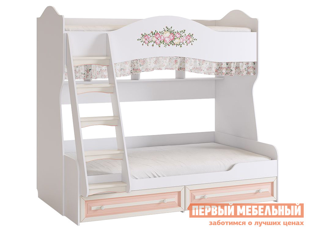 

Двухъярусная кровать Алиса Белый / Крем, Алиса Белый / Крем