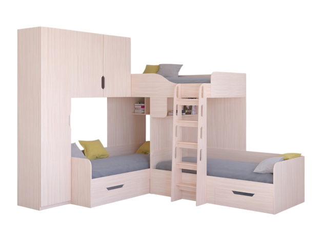 Двухъярусная кровать Трио 1