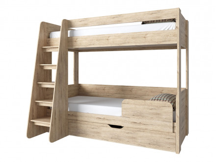 Двухъярусная кровать Оскар/Джаз/Дизель/Модерн Дуб Сан-Ремо в отделке Дуб Сан-Ремо по цене 27199 руб.