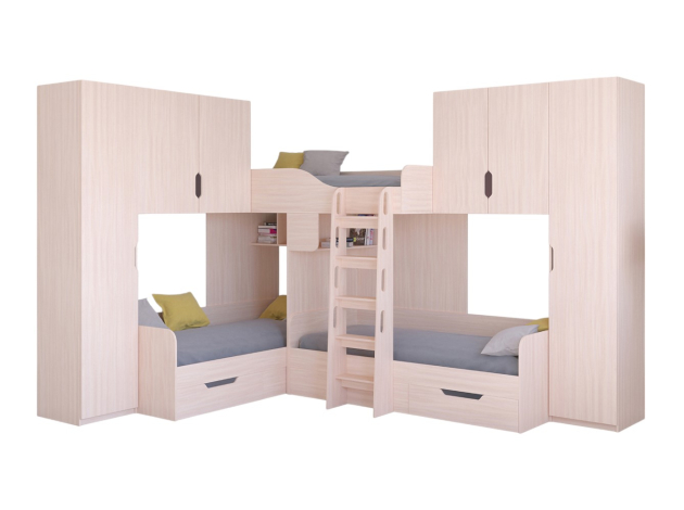 Двухъярусная кровать Трио 3