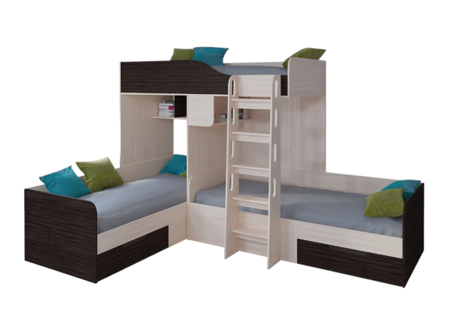 Двухъярусная кровать Трио