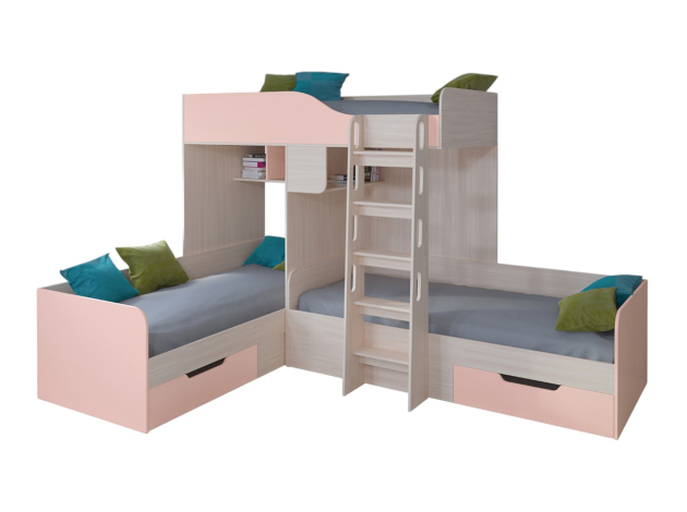 Двухъярусная кровать Трио