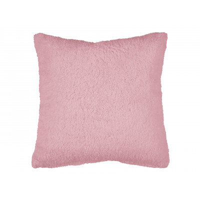 Декоративная подушка  Подушка 40х40 декоративная шерпа Розовый
