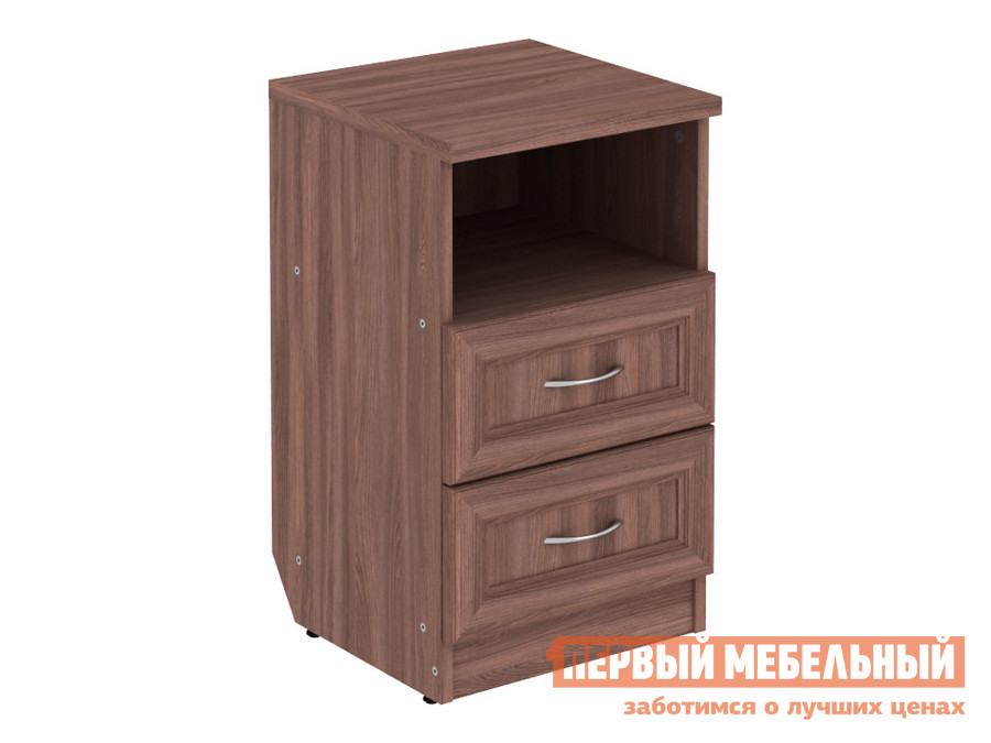 

Прикроватная тумбочка Тумба Мерлен с нишей 704 Ясень Шимо, Коричневое дерево, Тумба Мерлен с нишей 704 Ясень Шимо
