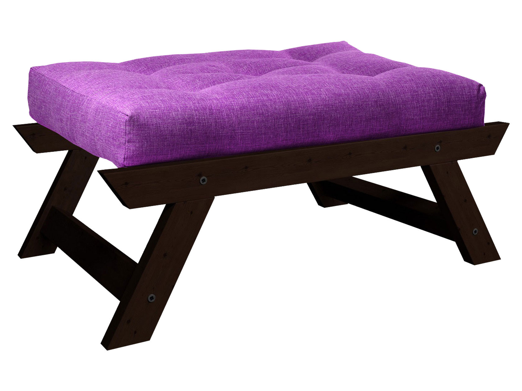 Пуфик  Отман П Венге, Фиолетовый, рогожка