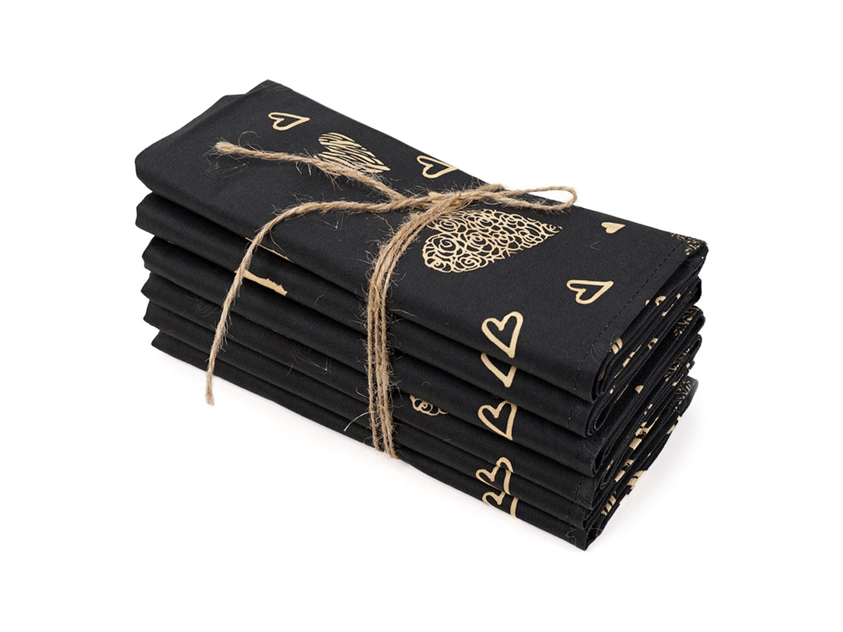 

Сервировочная салфетка Safia Gold Heart Safia Gold Heart, хлопок, Черный, Safia Gold Heart Safia Gold Heart, хлопок