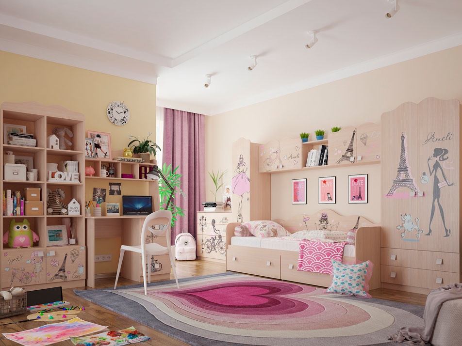 Комплект детской мебели МебельСон Амели К1