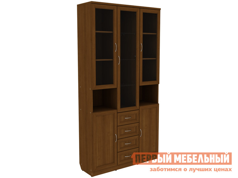 

Шкаф-витрина Шкаф-витрина Мерлен 210 с ящиками Дуб, Красное дерево, Шкаф-витрина Мерлен 210 с ящиками Дуб
