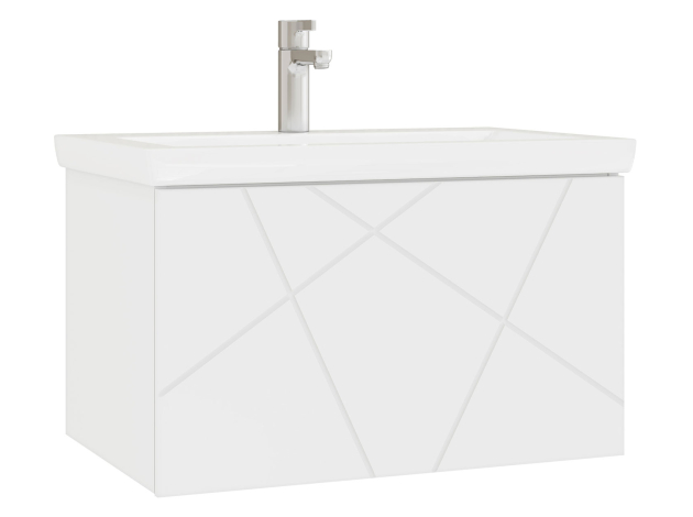 Навесная тумба под раковину Геометрия