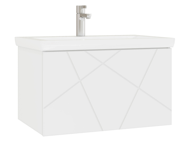 Навесная тумба под раковину Геометрия