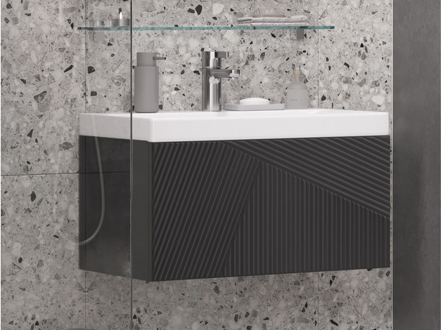 Навесная тумба под раковину Эджи