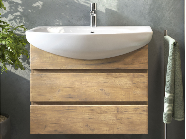 Навесная тумба под раковину Винг 2 ящика