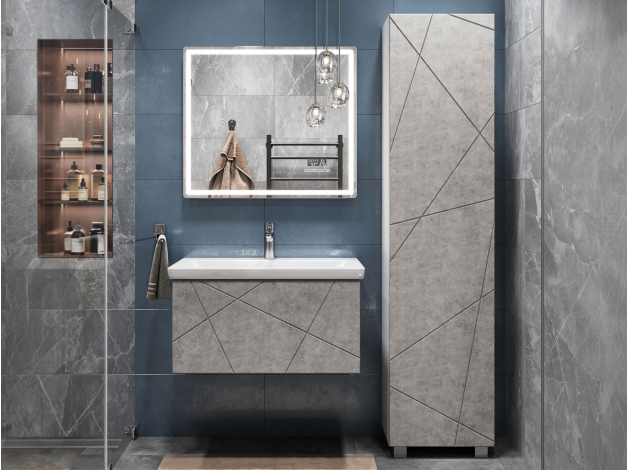 Комплект мебели для ванной Геометрия