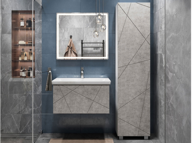 Комплект мебели для ванной Геометрия