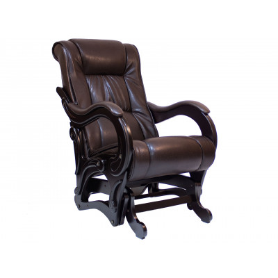 Кресло-качалка  Кресло-качалка Комфорт Модель 78 Венге, Vegas Lite Amber, иск. кожа