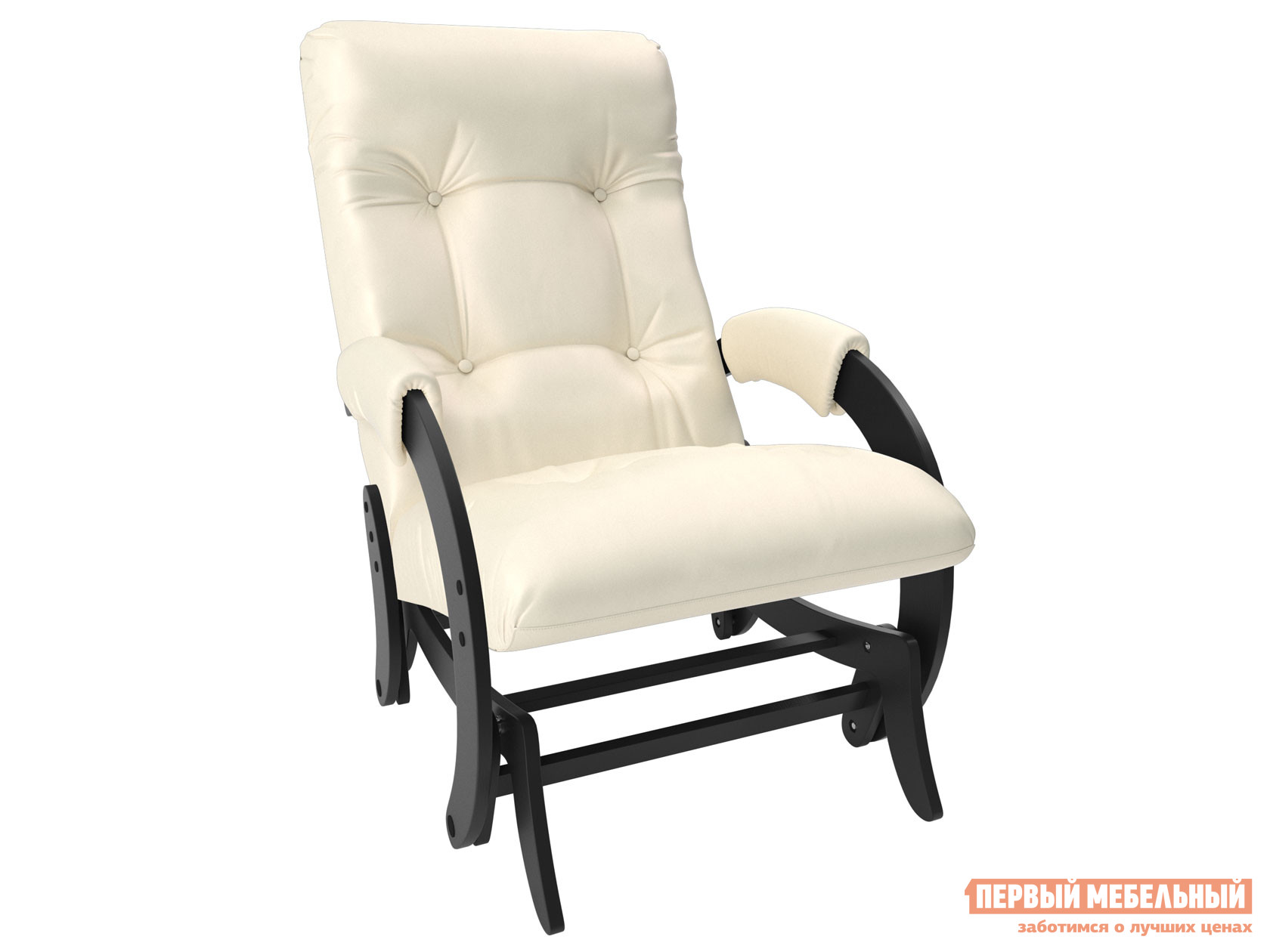 Кресло-качалка  Кресло-качалка глайдер Комфорт Модель 68 Венге, Dundi 112, иск. кожа