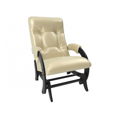 Кресло-качалка  Кресло-глайдер Бергамо КР Oregon perlamutr 106, иск. кожа, Венге