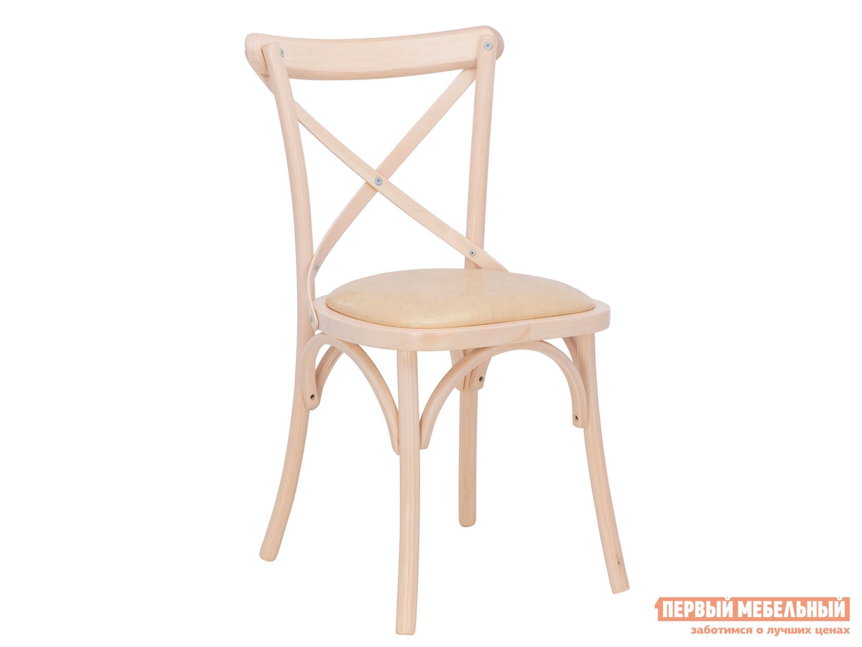 Стул  Грид Беленый дуб / Экокожа ваниль