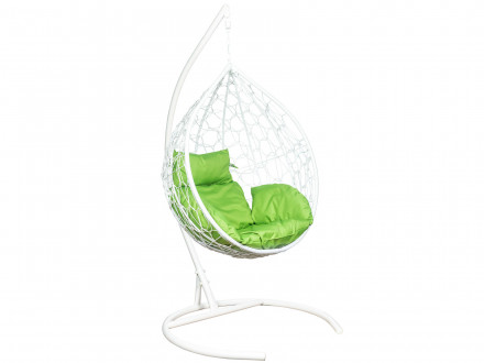 Подвесное кресло LESET Эва Белый, ротанг / Зеленое яблоко, ткань в отделке Белый, ротанг / Зеленое яблоко, ткань по цене 16690 руб.