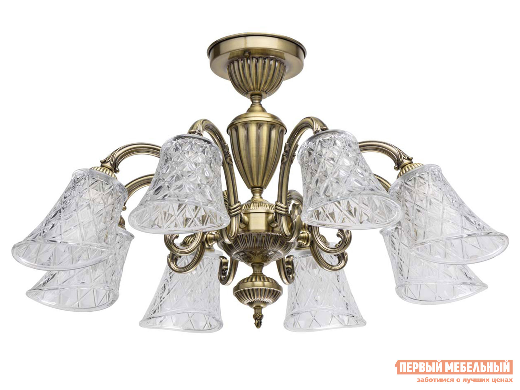 

Люстра 450019208 Ариадна Античная латунь, Золотой, 450019208 Ариадна Античная латунь