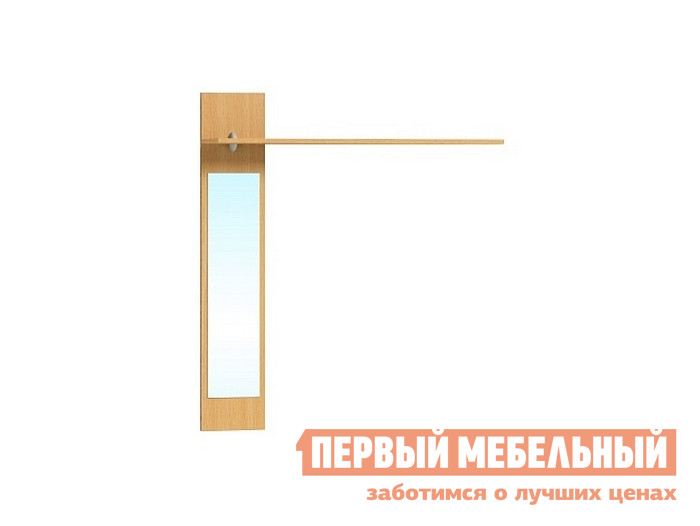 Настенная полка с зеркалом ТД Арника Комфорт (прихожая) Вешалка 23