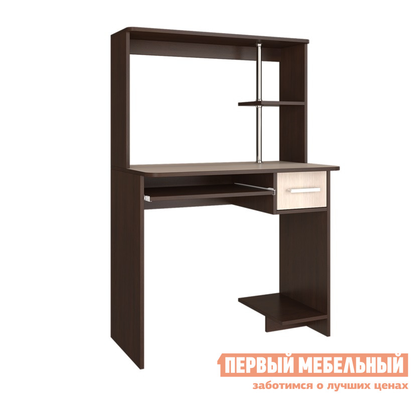 Фото Компьютерный стол BTS "Дебют" стол компьютерный Венге / Лоредо. Купить с доставкой