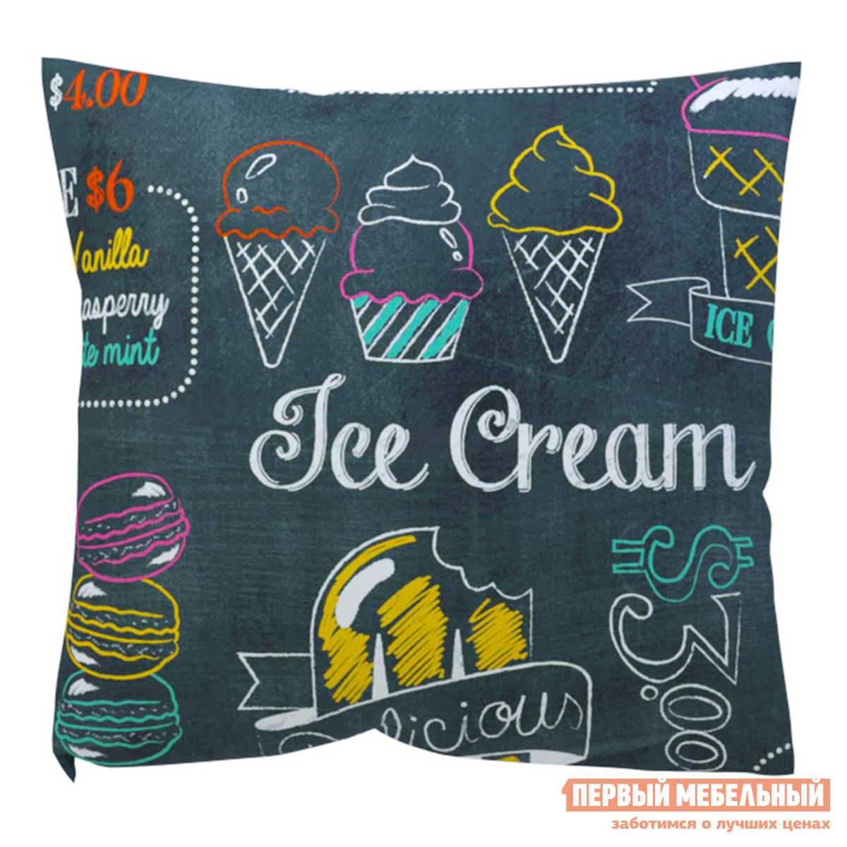 

Декоративная подушка Мороженое Ice Cream, Синий, Мороженое Ice Cream