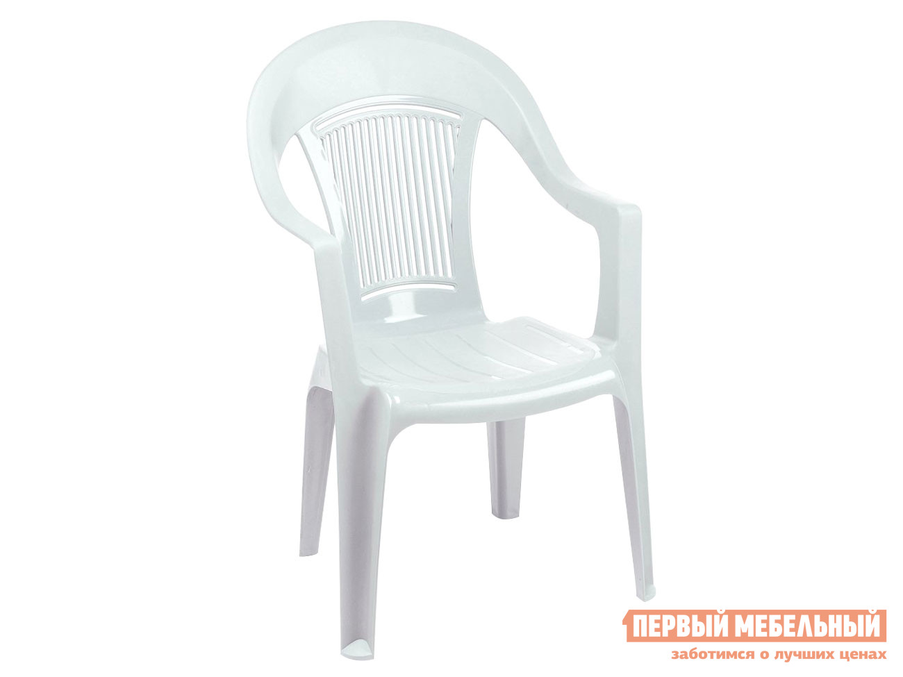 Пластиковый стул  Фламинго Белый, пластик Элластик Пласт 126721