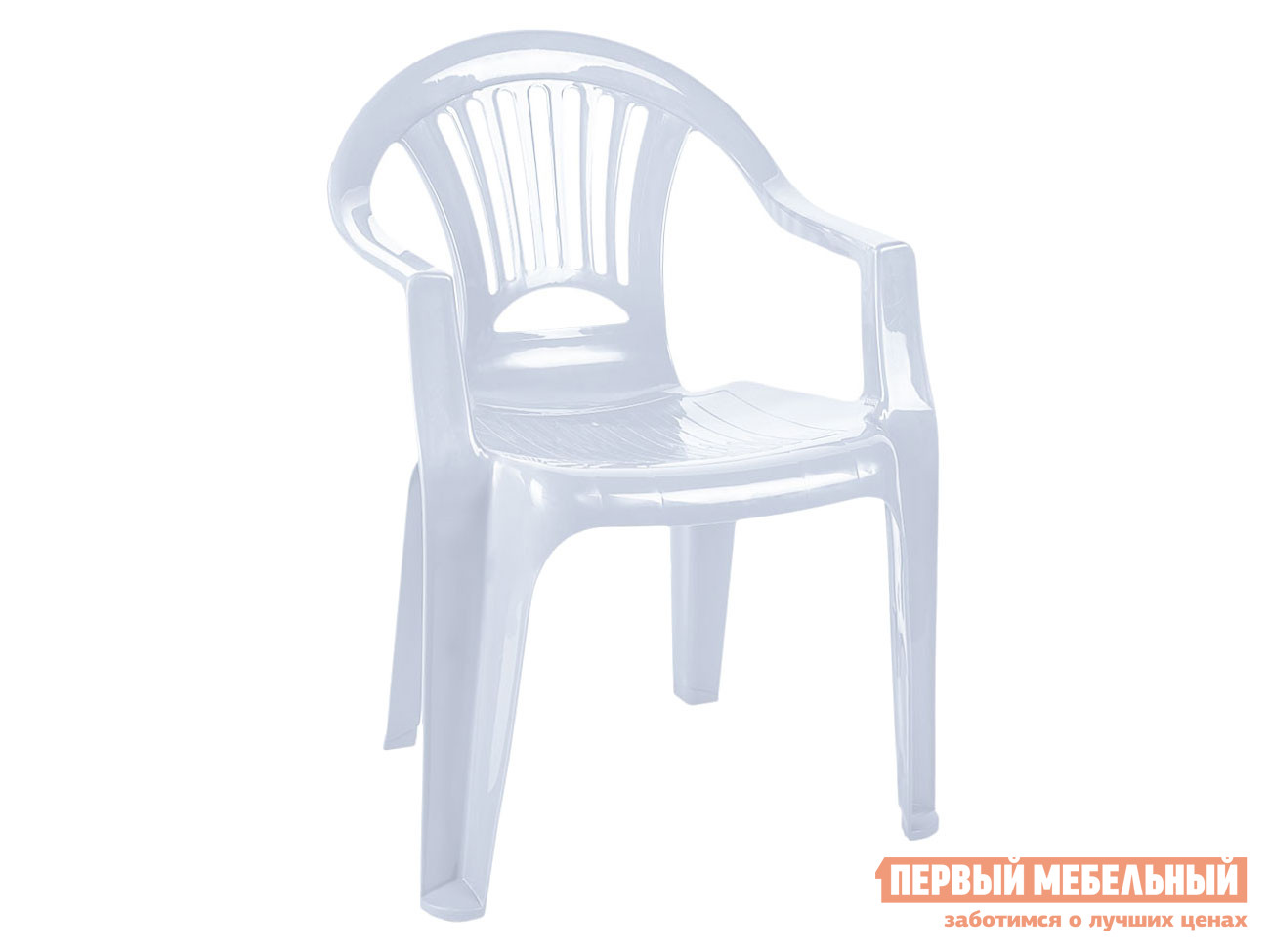 Пластиковый стул  Луч Белый, пластик *Бел Мебельторг 130109