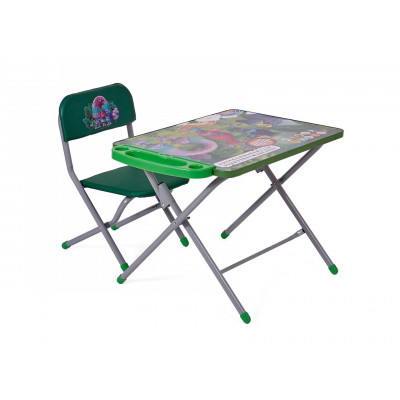 Столик и стульчик  Polini kids 103 Зеленый (Тролли)