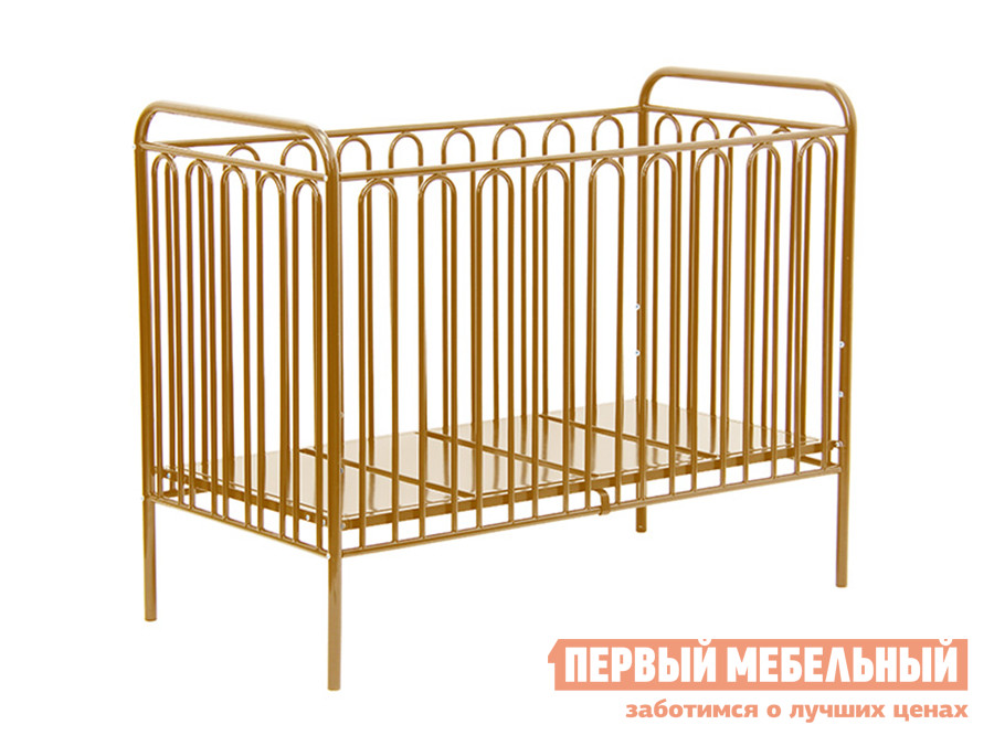 Кроватка для новорожденных  Винтаж-2 Золотистый от Первый Мебельный