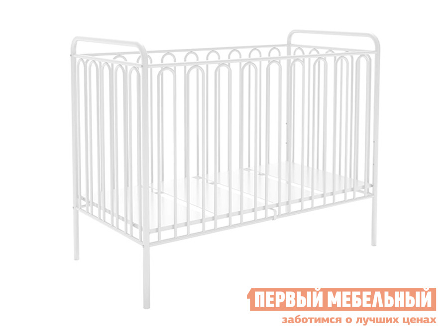 Кроватка для новорожденных  Винтаж-2 Белый от Первый Мебельный